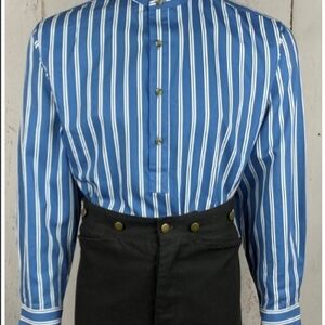 Frontier Classics Blue Striped Men's Cowboy Shirt